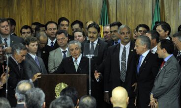 O primeiro discurso oficial de Michel Temer como presidente interino.