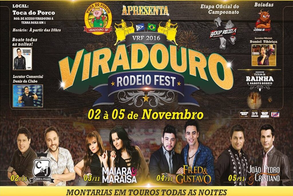 Viradouro Rodeio Fest começa hoje! Confira a programação.