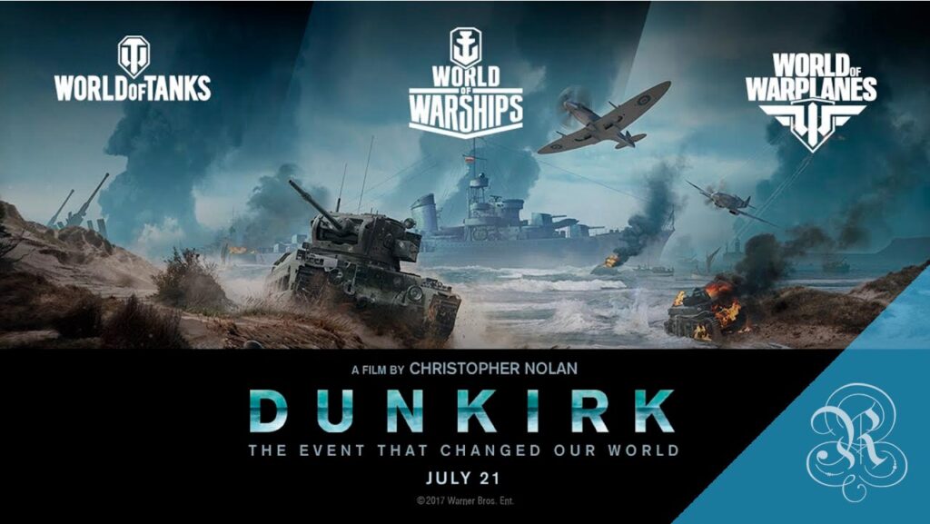 Wargaming fecha parceria com a Warner Bros e disponibiliza em seus jogos conteúdos inspirados no filme Dunkirk