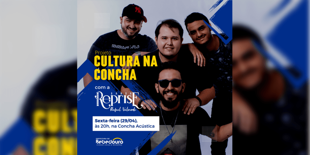 Banda Reprise agita Concha Acústica nesta sexta-feira (29)