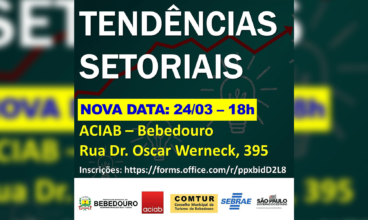 Palestra sobre Tendências Setoriais será nesta quinta-feira (24)