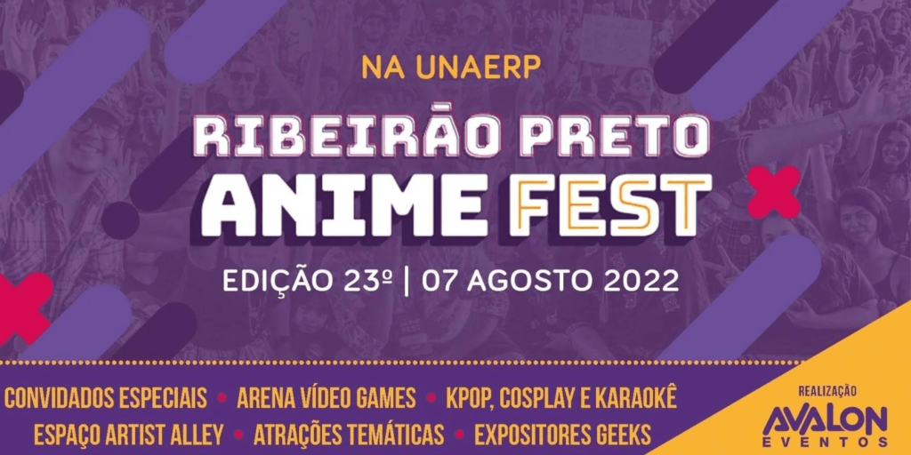 Ribeirão Preto Anime Fest ocorre 07 de agosto na UNAERP