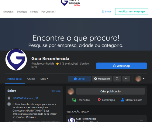 Portfólio Redes Sociais (PÁGINA GUIA RECONHECIDA)